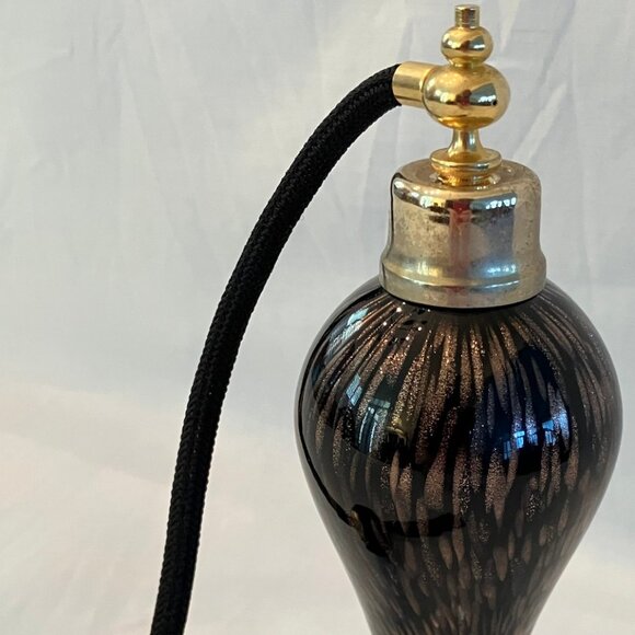 Iridescent Art Glass Perfume Atomizer - Picture 3 of 11